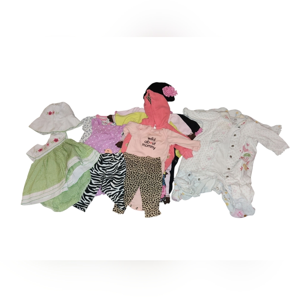 Bundle Of Girls 3 Month Clothing